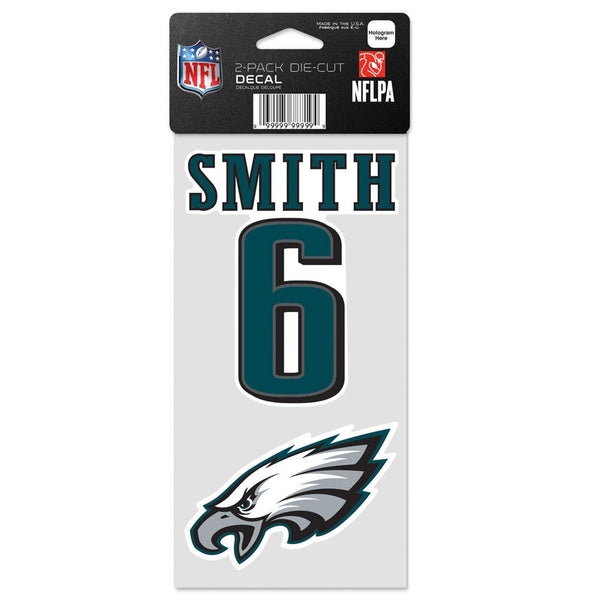 Philadelphia Eagles Perfect Cut Decal One 4"x8" Decal Devonta Smith
