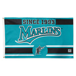 Miami Marlins established Flag - Deluxe 3' X 5'