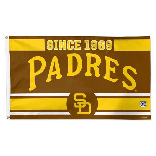 San Diego Padres established Flag - Deluxe 3' X 5'