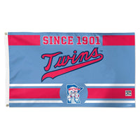 Minnesota Twins established Flag - Deluxe 3' X 5'