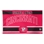 Cincinnati Reds established Flag - Deluxe 3' X 5'