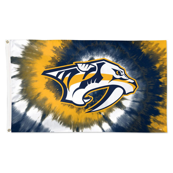 Nashville Predators TDYE Flag - Deluxe 3' X 5'