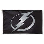 Tampa Bay Lightning SILVER Flag - Deluxe 3' X 5'