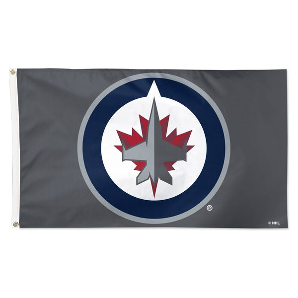 Winnipeg Jets GRAY Flag - Deluxe 3' X 5'