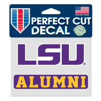 LSU Tigers Perfect Cut Color Decal 4.5" x 5.75"