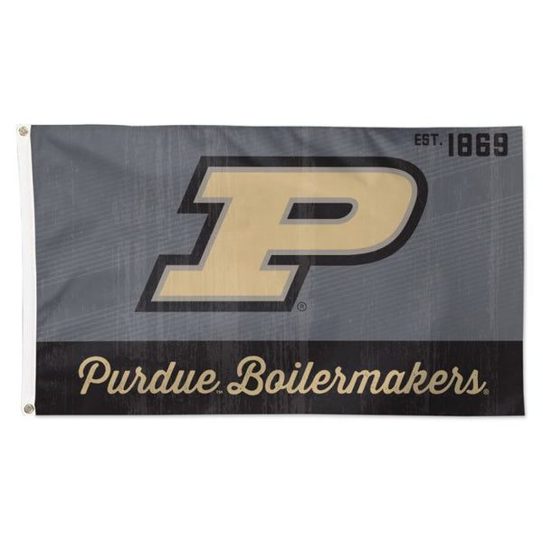 Wholesale-Purdue Boilermakers / Vintage Collegiate Flag - Deluxe 3' X 5'