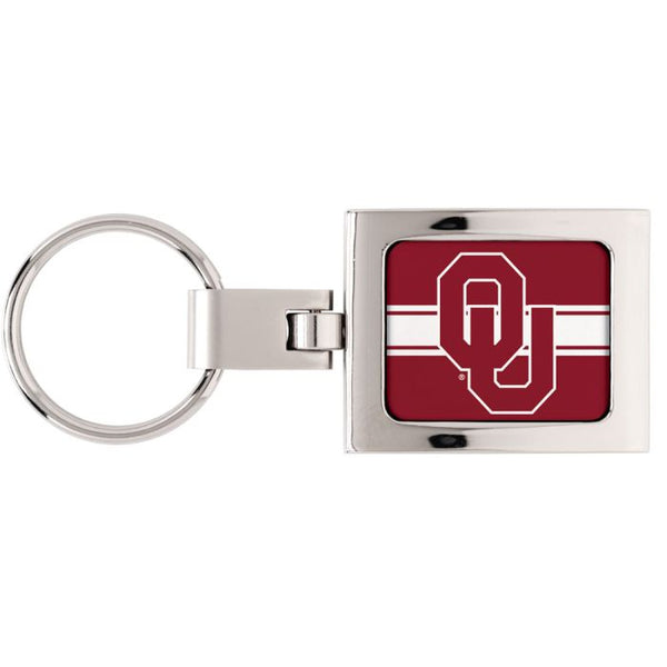 Wholesale-Oklahoma Sooners Premium Domed Key Ring