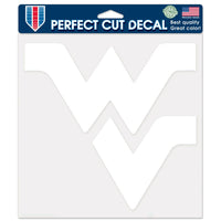 West Virginia Mountaineers Perfect Cut Decals 8" x 8"