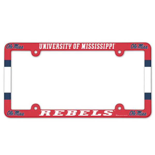 Wholesale-Ole Miss Rebels Lic Plate Frame Full Color