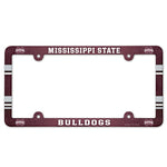 Mississippi State Bulldogs Lic Plate Frame Full Color