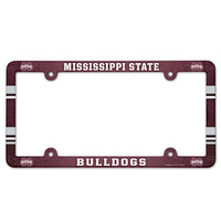 Mississippi State Bulldogs Lic Plate Frame Full Color