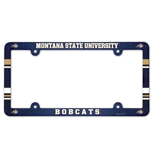 Montana State Bobcats Lic Plate Frame Full Color