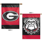 Georgia Bulldogs Vertical Flag 2 Sided 28" x 40"