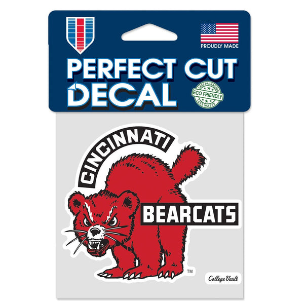 Cincinnati Bearcats /College Vault Perfect Cut Color Decal 4" x 4"