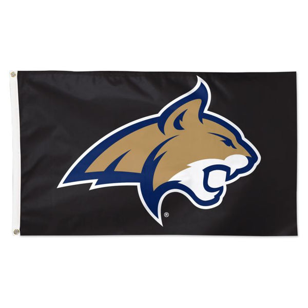 Wholesale-Montana State Bobcats black Flag - Deluxe 3' X 5'