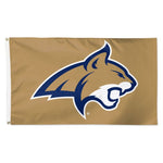 Wholesale-Montana State Bobcats tan Flag - Deluxe 3' X 5'