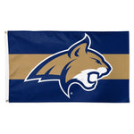 Wholesale-Montana State Bobcats Horizontal Stripe Flag - Deluxe 3' X 5'