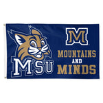 Wholesale-Montana State Bobcats Mascot Flag - Deluxe 3' X 5'