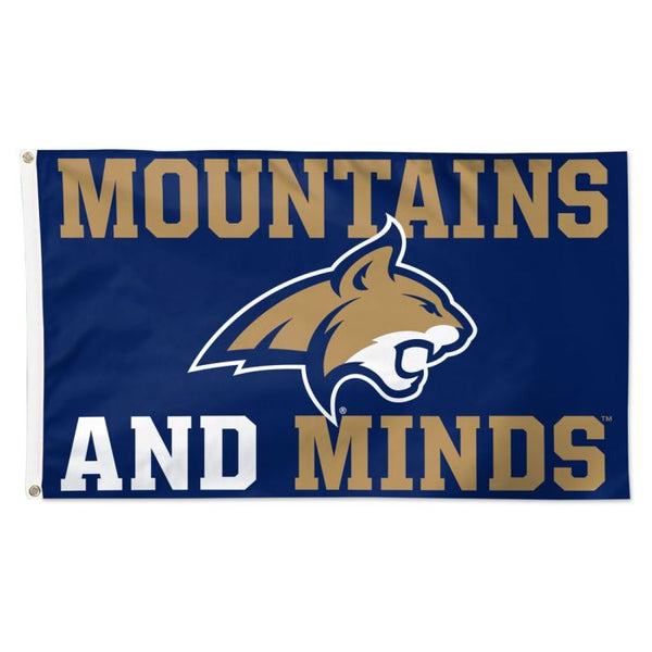 Wholesale-Montana State Bobcats slogan Flag - Deluxe 3' X 5'