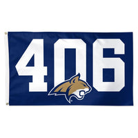 Wholesale-Montana State Bobcats Team Edition Flag - Deluxe 3' X 5'