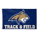 Wholesale-Montana State Bobcats Track Field Flag - Deluxe 3' X 5'