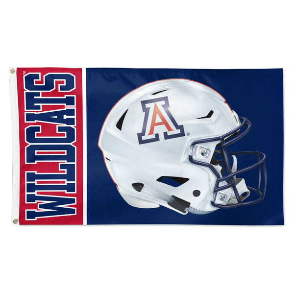 Arizona Wildcats HELMET Flag - Deluxe 3' X 5'