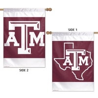 Texas A&M Aggies Vertical Flag 2 Sided 28" x 40"