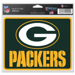 Green Bay Packers Fan Decals 5" x 6"