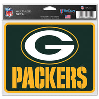 Green Bay Packers Fan Decals 5" x 6"
