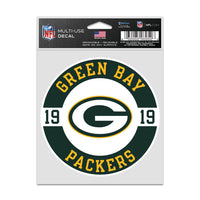 Green Bay Packers Patch Fan Decals 3.75" x 5"