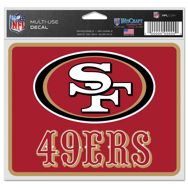 San Francisco 49ers Fan Decals 5" x 6"