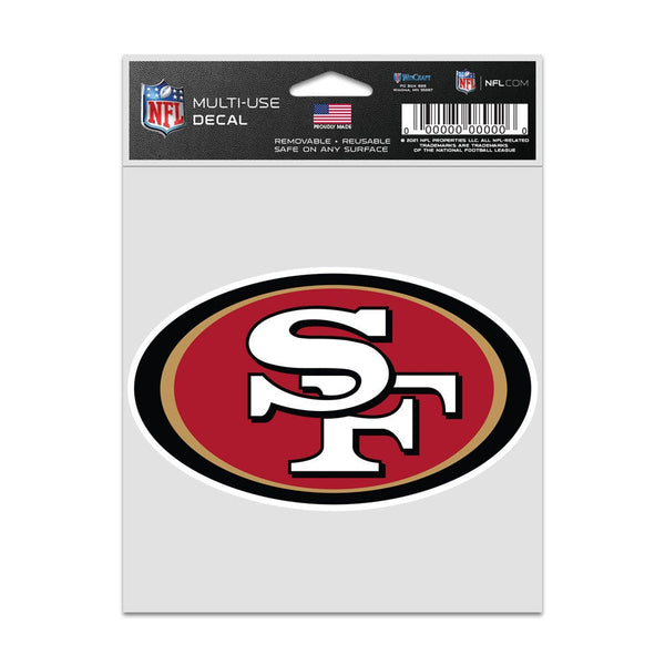 San Francisco 49ers logo Fan Decals 3.75" x 5"