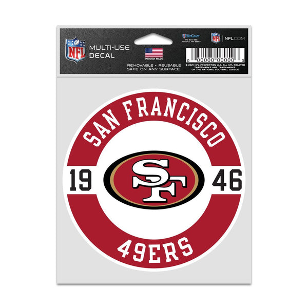 San Francisco 49ers Patch Fan Decals 3.75" x 5"
