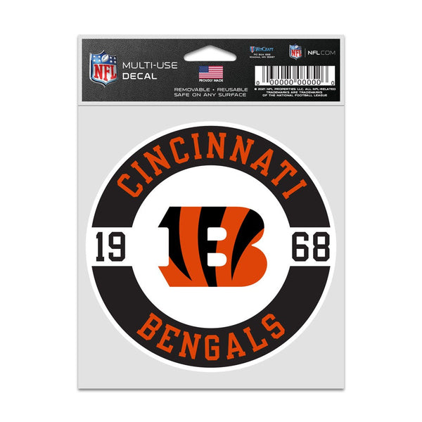 Cincinnati Bengals Patch Fan Decals 3.75" x 5"
