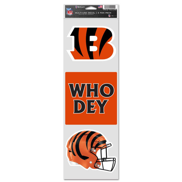 Cincinnati Bengals Fan Decals 3.75" x 12"