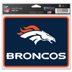 Denver Broncos Fan Decals 5" x 6"