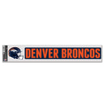 Denver Broncos Fan Decals 3" x 17"