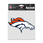 Denver Broncos logo Fan Decals 3.75" x 5"