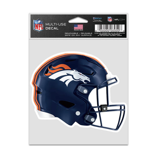 Denver Broncos Helmet Fan Decals 3.75" x 5"