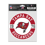 Tampa Bay Buccaneers Patch Fan Decals 3.75" x 5"