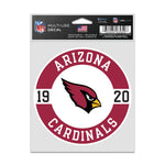 Arizona Cardinals Patch Fan Decals 3.75" x 5"