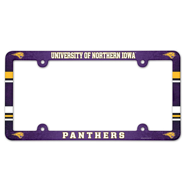 Northern Iowa Panthers Lic Plate Frame Full Color