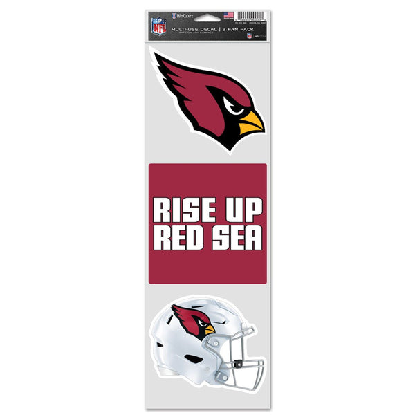 Arizona Cardinals Fan Decals 3.75" x 12"