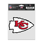 Kansas City Chiefs logo Fan Decals 3.75" x 5"