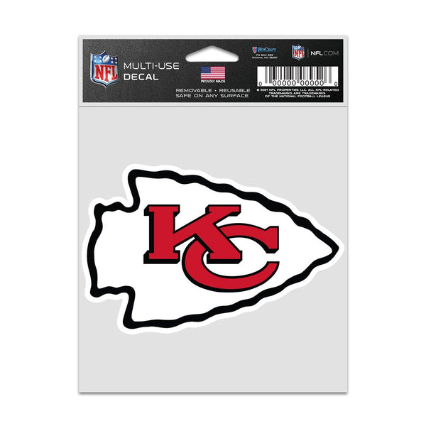 Kansas City Chiefs logo Fan Decals 3.75" x 5"