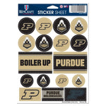 Wholesale-Purdue Boilermakers Vinyl Sticker Sheet 5" x 7"