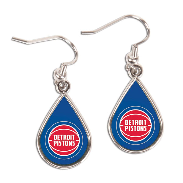 Detroit Pistons Earrings Jewelry Carded Tear Drop