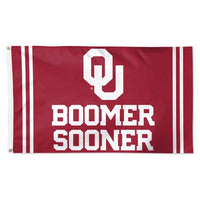 Wholesale-Oklahoma Sooners SLOGAN Flag - Deluxe 3' X 5'