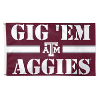 Texas A&M Aggies SLOGAN Flag - Deluxe 3' X 5'