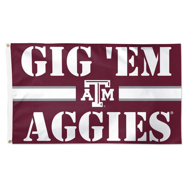 Texas A&M Aggies SLOGAN Flag - Deluxe 3' X 5'